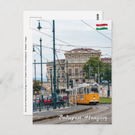 Bekannte Straßenbahn 2 in Budapest, Ungarn Postkarte