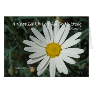 Bekannte Worte: Liebe - White Daisy Card Series (4