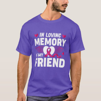 Bekannter Brustkrebs Vermisster rosa Band T-Shirt