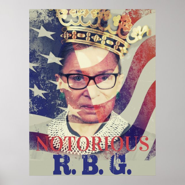 Bekannter RGB Ruth Bader Ginsburg Liberaler Femini Poster (Vorne)