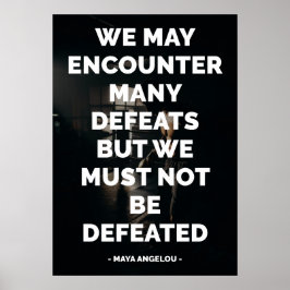 Bekanntes Motivierend und inspirierendes Zitat Poster