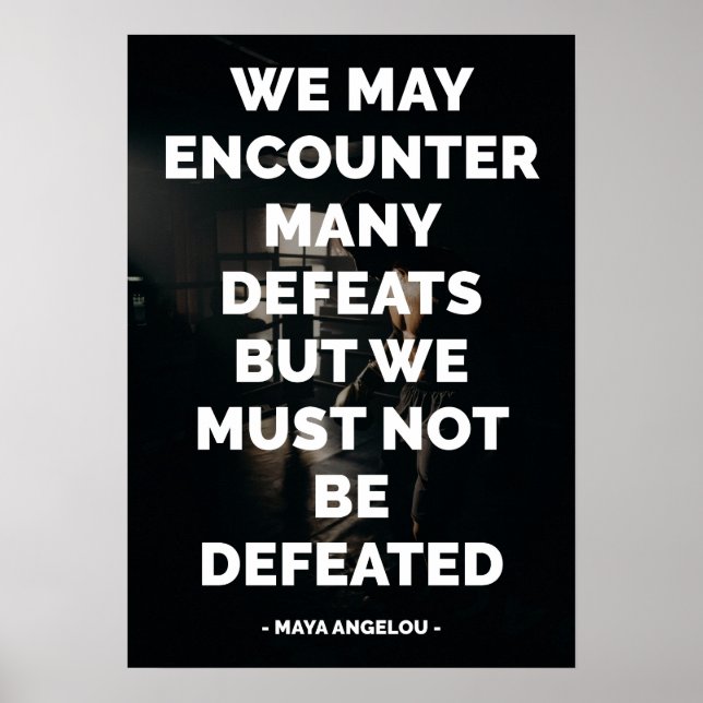 Bekanntes Motivierend und inspirierendes Zitat Poster (Vorne)