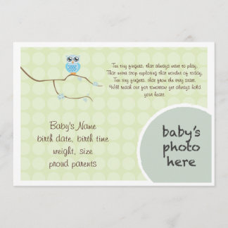 Bekanntgabe der Eule Ankündigung