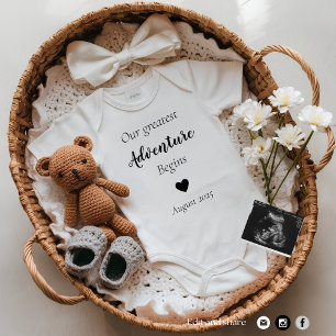 Bekanntgabe der geschlechtsneutralen Schwangerscha Feiertagskarte