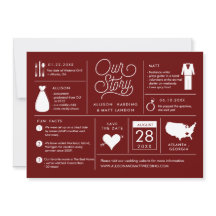 Bekanntgabe der Infografik Save the Date Verlobung