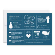 Bekanntgabe der Infografik Save the Date Verlobung