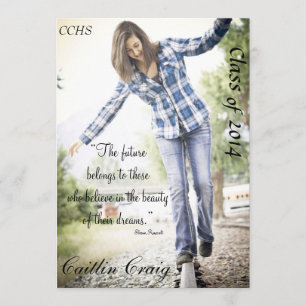 Bekanntgabe des Abschlusses Einladung