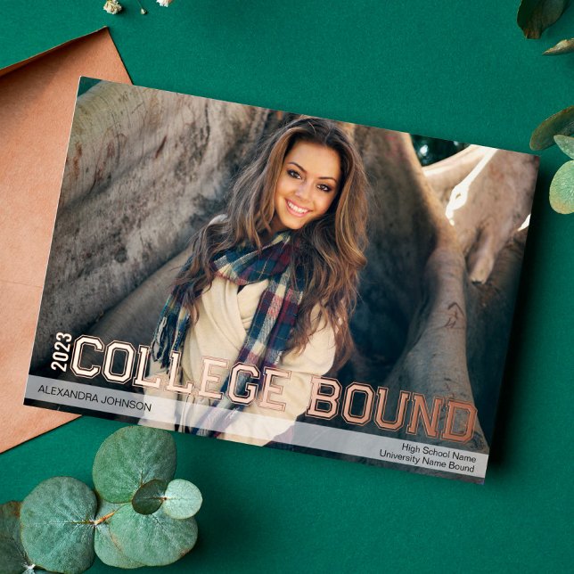 Bekanntgabe des "Foil Uni Bound High School Grad" Folieneinladung (Von Creator hochgeladen)