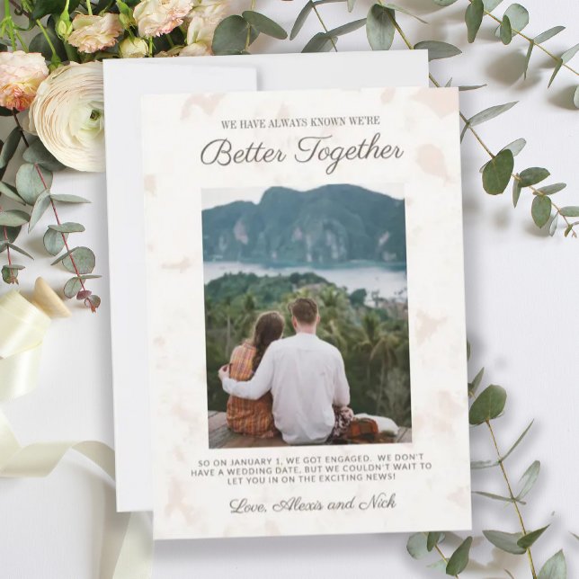 Bekanntgabe des Fotos "Gemeinsam bessere Verlobung Einladung (Von Creator hochgeladen)