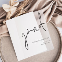 Bekanntgabe des Grad-Modernen Script-Abschlusses