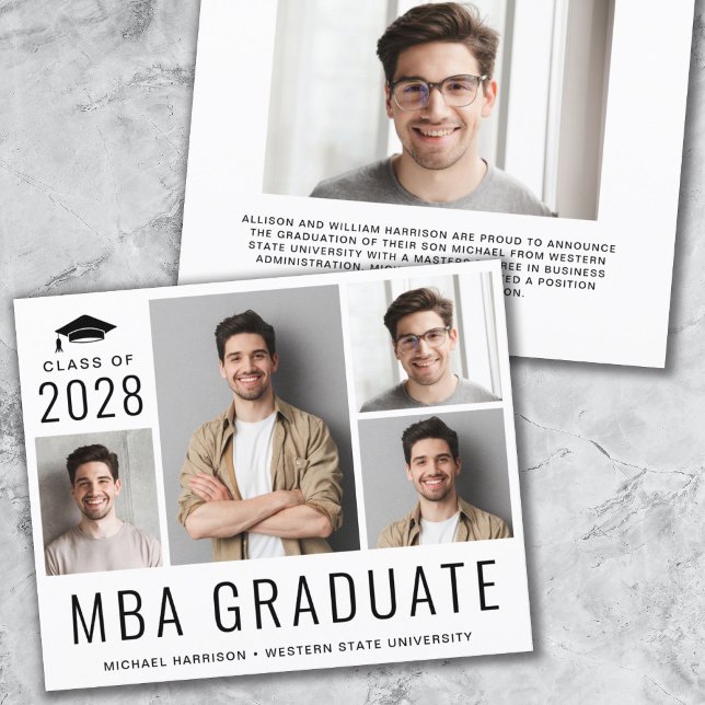 Bekanntgabe des MBA-Fotos Abschluss (Von Creator hochgeladen)