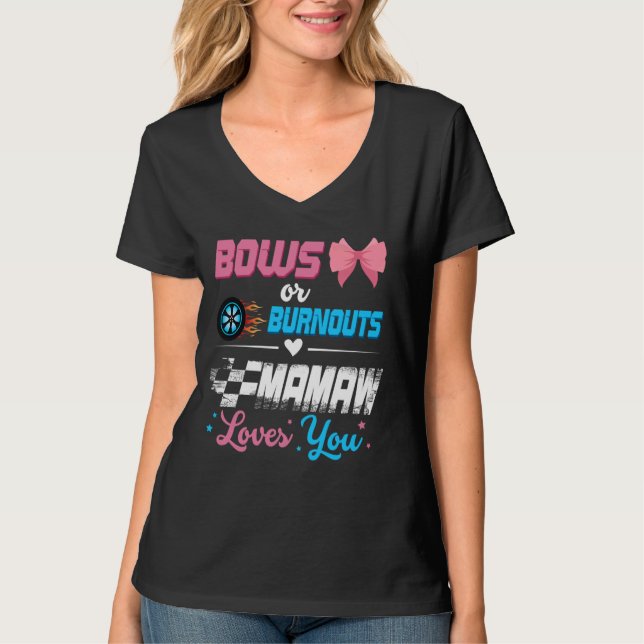 Bekanntgabe des Party von Ausschreibungen oder Bow T-Shirt (Vorderseite)