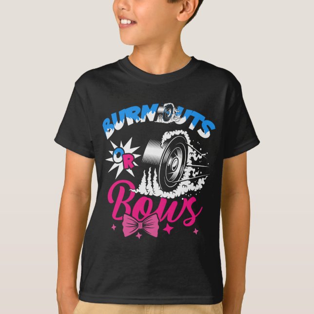 Bekanntgabe von Ausfällen oder Bows Gender Reveal  T-Shirt (Vorderseite)