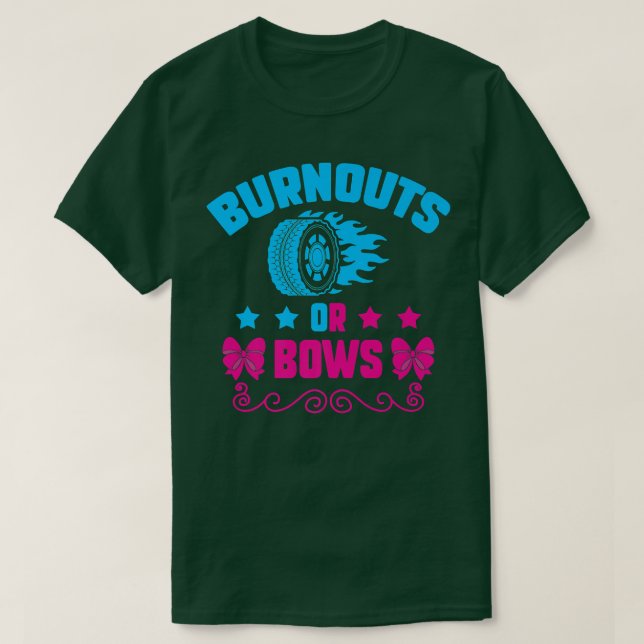Bekanntgabe von Ausfällen oder Bows Gender Reveal  T-Shirt (Design vorne)