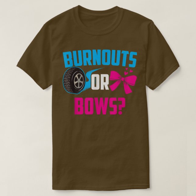Bekanntgabe von Ausfällen oder Bows Gender Reveal  T-Shirt (Design vorne)