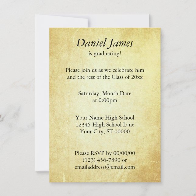 Bekanntgabe von Dokumenten Einladung (Vorderseite)