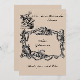 Bekanntgabe zur Geburt – Geburtskarte Einladung