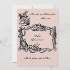 Bekanntgabe zur Geburt – Geburtskarte Einladung