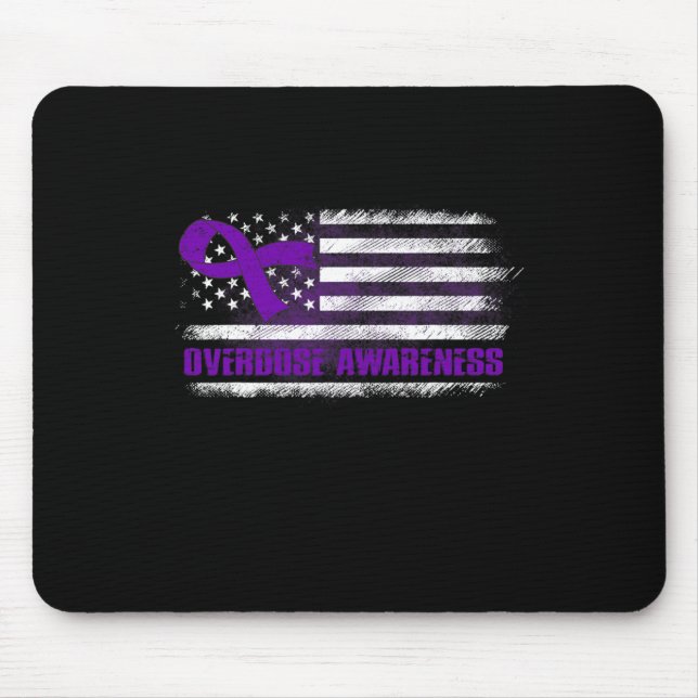 Bekanntheitsflagge Lila Multifunktionsleiste Erhol Mousepad (Vorne)