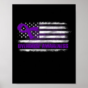 Bekanntheitsflagge Lila Multifunktionsleiste Erhol Poster