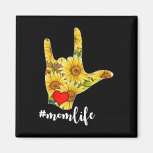 Bekanntheitsgrad der Gebärdensprache Sonnenblumen Magnet