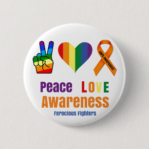 Bekanntheitsgrad der Liebe CRPS Button
