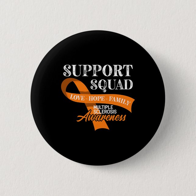 Bekanntheitsgrad I und Frau Multiple Sklerose 1 Button (Vorderseite)