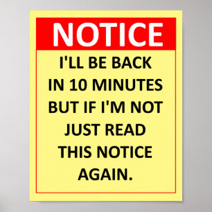 Bekanntmachung Poster