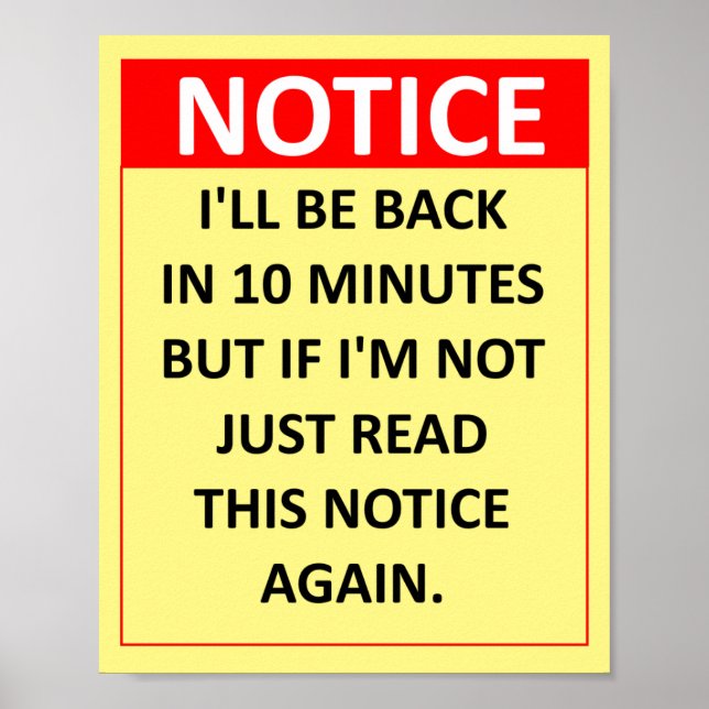 Bekanntmachung Poster (Vorne)