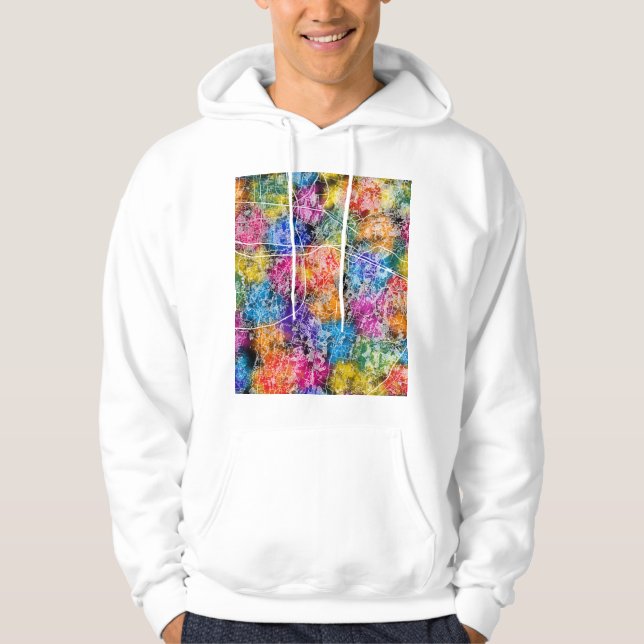 Bekasi Indonesia City Map Hoodie (Vorderseite)
