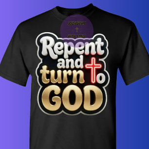 Bekehrt euch und wendet euch Gott zu - Christlich T-Shirt