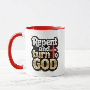 Bekehrt euch und wendet euch Gott zu - Christlich Tasse