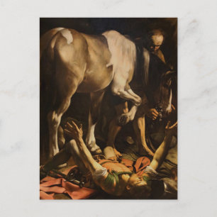 Bekehrung des Paulus von Caravaggio  Postkarte
