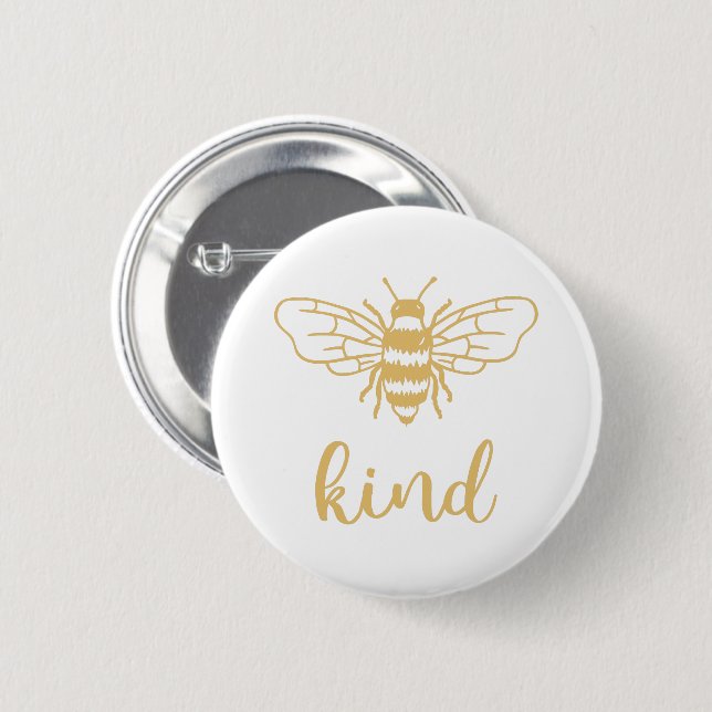 BeKind Gold Button (Vorne & Hinten)