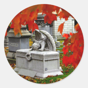 Beklagenengels-Aufkleber Runder Aufkleber