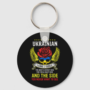 Beklagenswerter patriotischer stolzer ukrainischer schlüsselanhänger