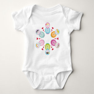 BEKLEIDUNG :: Babushka-Puppen - Mandala Baby Strampler