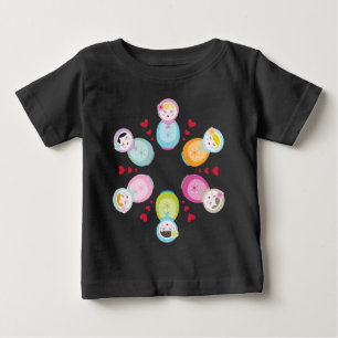 BEKLEIDUNG :: Babushka-Puppen - Mandala Baby T-shirt