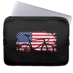 Bekleidung für Fahrradfahrer der amerikanischen Fl Laptopschutzhülle