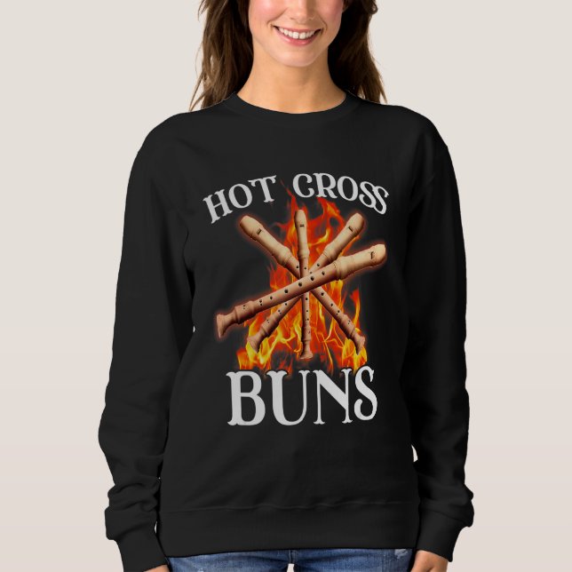 Bekleidung für Hot Cross Buns 15 Sweatshirt (Vorderseite)
