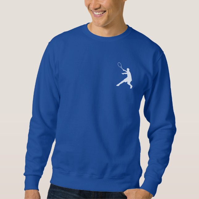 Bekleidung für Männer | Blaues Sweatshirt mit Logo (Vorderseite)