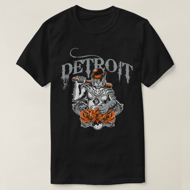 Bekleidung für Männer in Detroit - Gangster Tige T-Shirt (Design vorne)