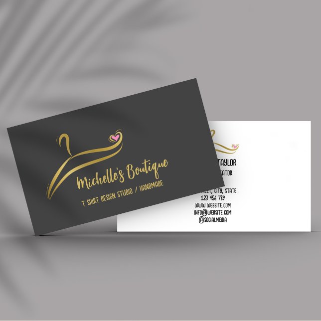 Bekleidung für Shirt Drucksachen Bekleidungsgeschä Visitenkarte (Von Creator hochgeladen)