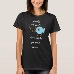 Bekleidung für Vögel Hate Mornings T-Shirt
