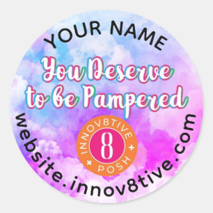 Bekleidung für Wasserfarben Runder Aufkleber