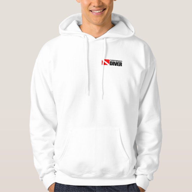 Bekleidung für zertifizierte Taucher (Lebensmittel Hoodie (Vorderseite)