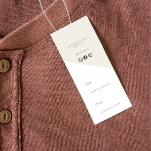 Bekleidung Hang Tag Moderne trendy Minimalistisch