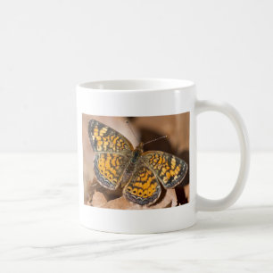 Bekleidung und Geschenke für braune und orangefarb Kaffeetasse