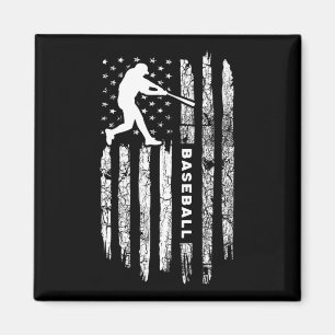 Bekleidung unter amerikanischer Flagge - Vintager Magnet