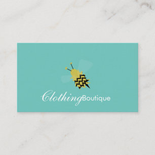 Bekleidungs-Boutique-Logo-Visitenkarte Visitenkarte